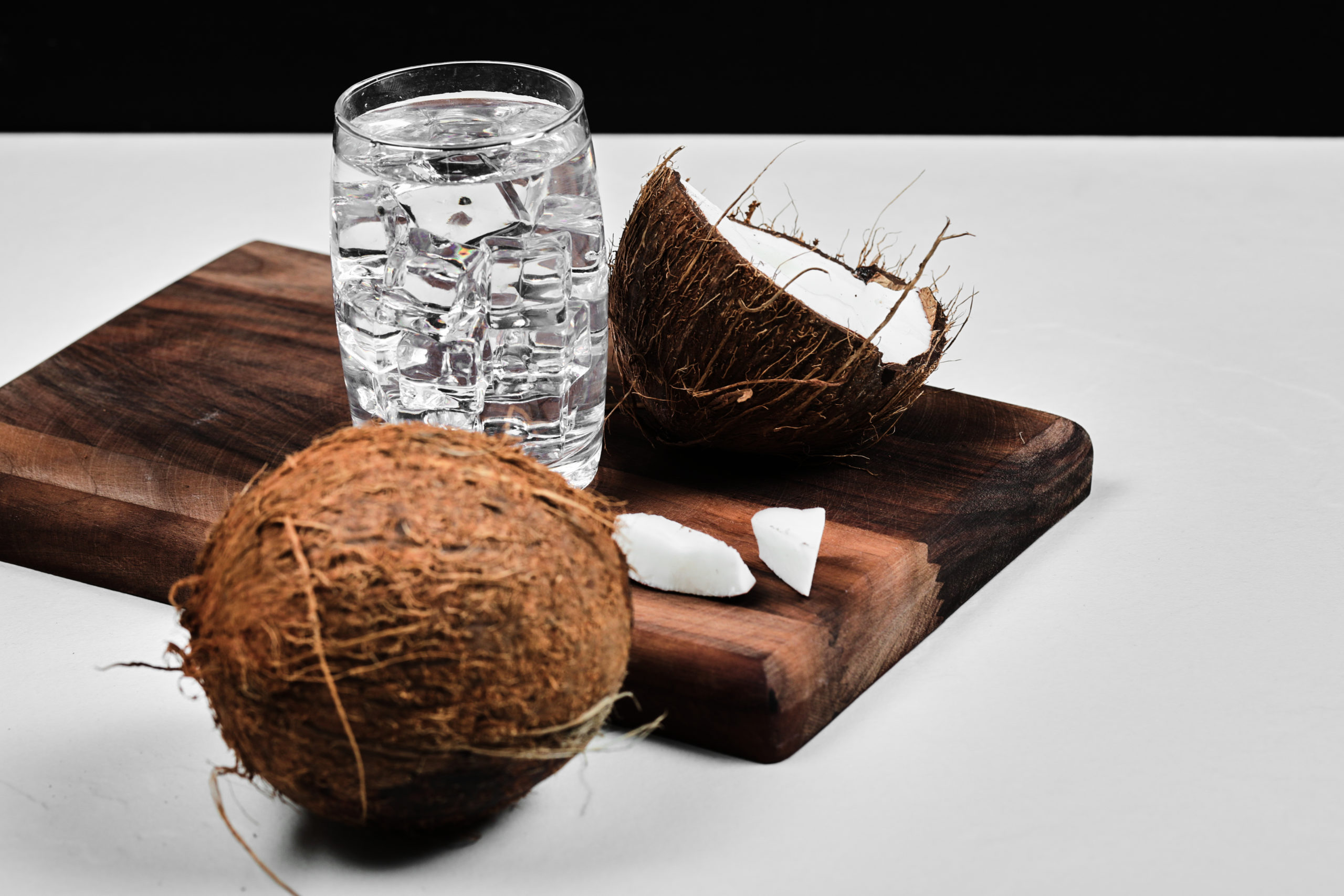 who fills water inside a coconut?